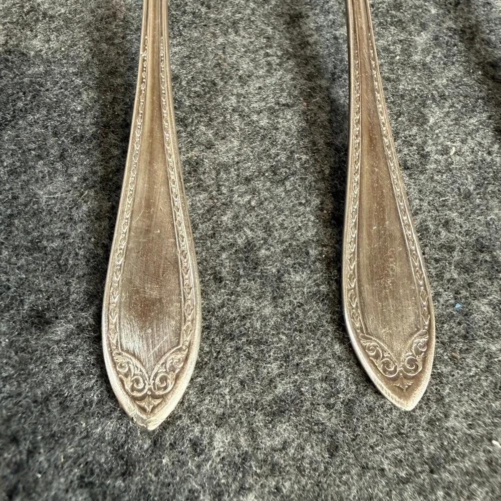 Community Plate Morning Star Silverplate Spoon Set 4 Tablespoons 2 Teaspoons 6pc